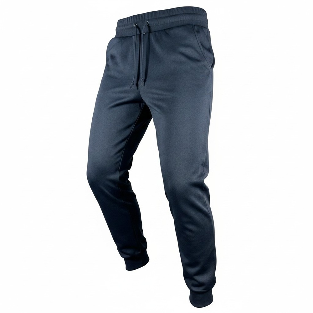 Pony Womens Navy Blue Fleece Lined Joggers Athletic Sweatpants Large